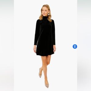 Tuckernuck Black Velvet Dress